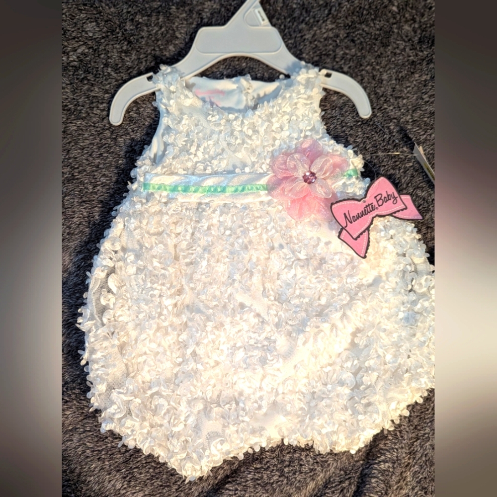 Nanette Baby White Floral Romper